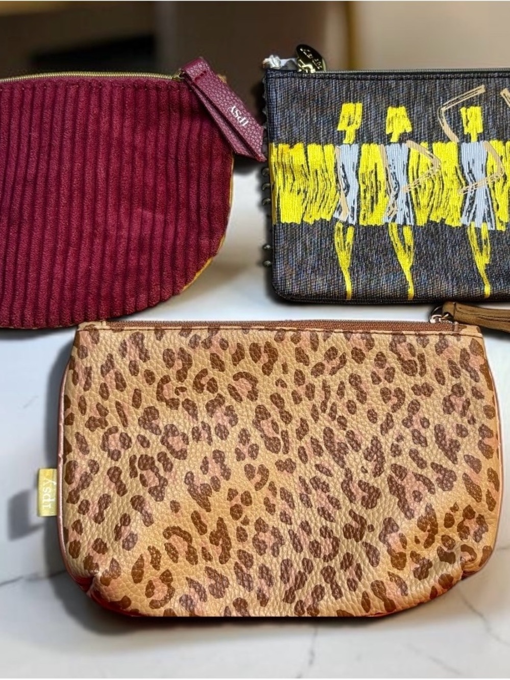 Ipsy Cosmetic Bags Set of 3